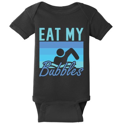 Eat My Bubbles Swim Swimmer Baby Bodysuit