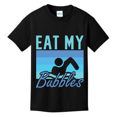 Eat My Bubbles Swim Swimmer Kids T-Shirt