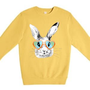 Easter Male Bunny Cute Holiday Premium Crewneck Sweatshirt