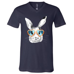 Easter Male Bunny Cute Holiday V-Neck T-Shirt