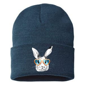 Easter Male Bunny Cute Holiday Sustainable Knit Beanie