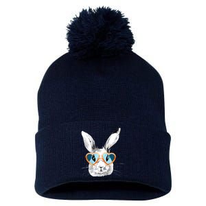 Easter Male Bunny Cute Holiday Pom Pom 12in Knit Beanie