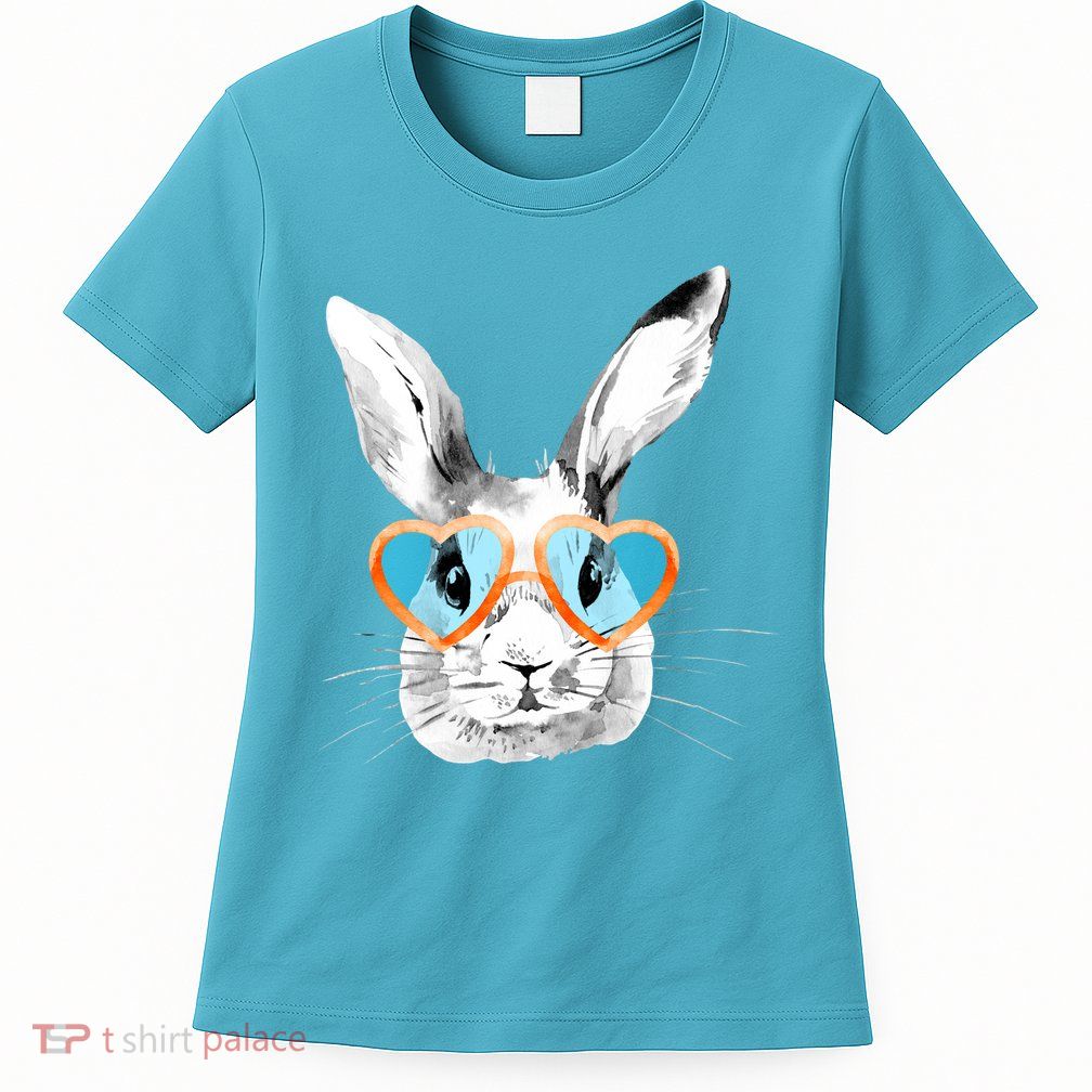 Easter Male Bunny Cute Holiday Womens T-Shirt
