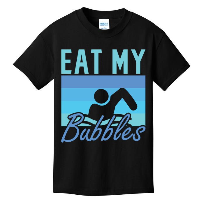 Eat My Bubbles Swim Swimmer Kids T-Shirt