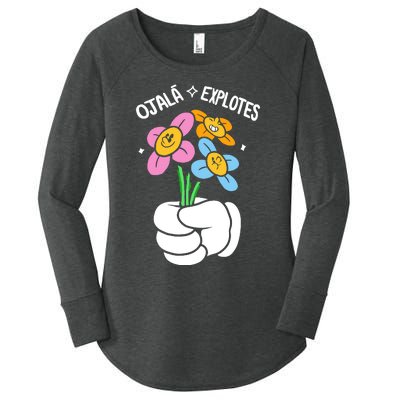 El Mariana Born Ojalá Explotes. Women's Perfect Tri Tunic Long Sleeve Shirt