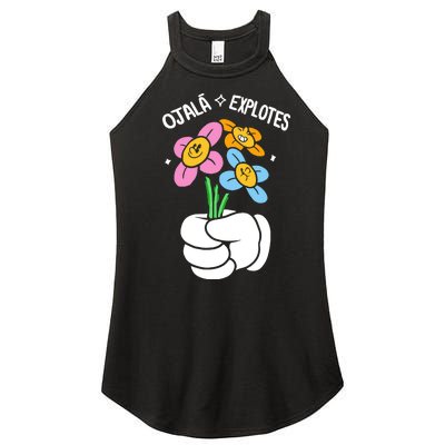 El Mariana Born Ojalá Explotes. Women’s Perfect Tri Rocker Tank