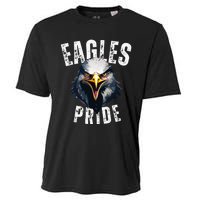 Eagles Mascot Back To School Spirit Pride Sport Fan Game Day Cooling Performance Crew T-Shirt