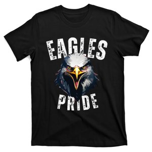 Eagles Mascot Back To School Spirit Pride Sport Fan Game Day T-Shirt