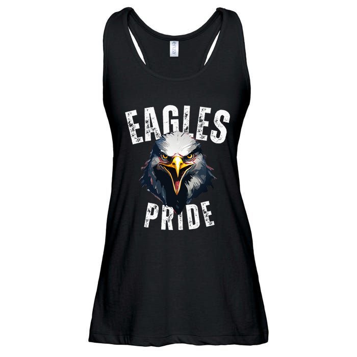 Eagles Mascot Back To School Spirit Pride Sport Fan Game Day Ladies Essential Flowy Tank