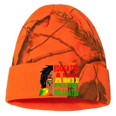 Educated Melanated Black Teacher Black History Juneteenth Gift Kati Licensed 12" Camo Beanie