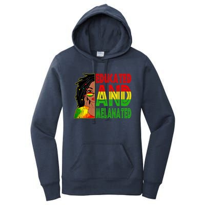 Educated Melanated Black Teacher Black History Juneteenth Gift Women's Pullover Hoodie