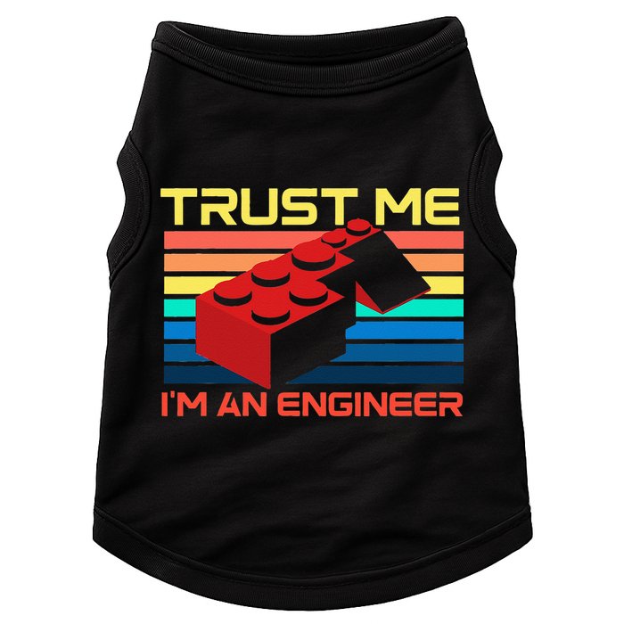 Engineer Master Builder Building Blocks Bricks Bricklayer Doggie Tank