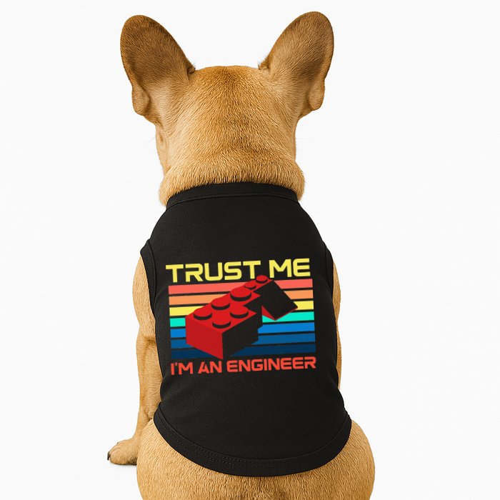 Engineer Master Builder Building Blocks Bricks Bricklayer Doggie Tank