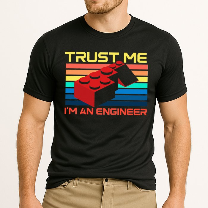 Engineer Master Builder Building Blocks Bricks Bricklayer Performance Shirt