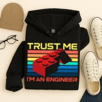 Engineer Master Builder Building Blocks Bricks Bricklayer Hoodie