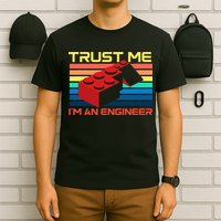 Engineer Master Builder Building Blocks Bricks Bricklayer T-Shirt