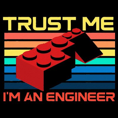 Engineer Master Builder Building Blocks Bricks Bricklayer T-Shirt