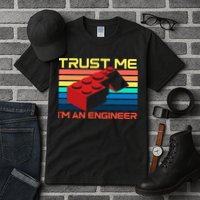 Engineer Master Builder Building Blocks Bricks Bricklayer Tall T-Shirt