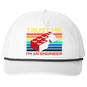 Engineer Master Builder Building Blocks Bricks Bricklayer Snapback Five-Panel Rope Hat