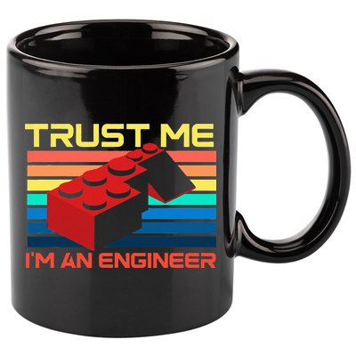 Engineer Master Builder Building Blocks Bricks Bricklayer 11oz C Handle Ceramic Mug