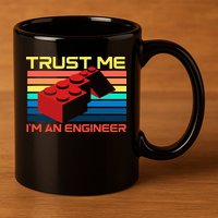 Engineer Master Builder Building Blocks Bricks Bricklayer 11oz C Handle Ceramic Mug