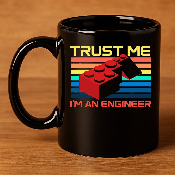Engineer Master Builder Building Blocks Bricks Bricklayer 11oz C Handle Ceramic Mug