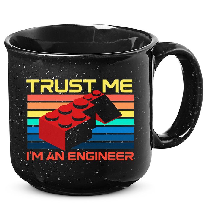 Engineer Master Builder Building Blocks Bricks Bricklayer 15oz Campfire Ceramic Mug