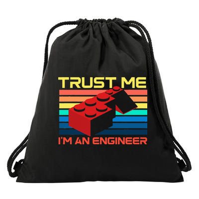 Engineer Master Builder Building Blocks Bricks Bricklayer Drawstring Bag