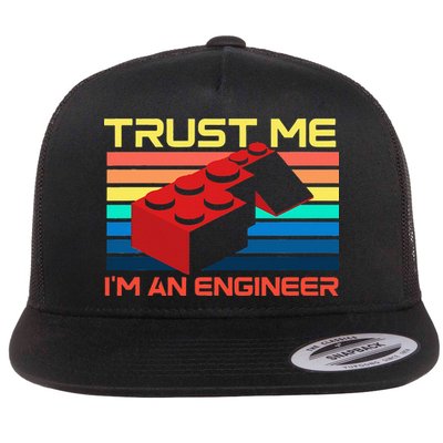 Engineer Master Builder Building Blocks Bricks Bricklayer Flatbill Hat