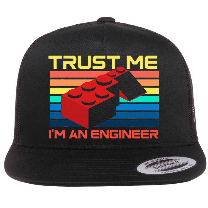 Engineer Master Builder Building Blocks Bricks Bricklayer Flatbill Hat