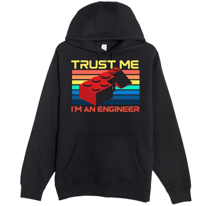 Engineer Master Builder Building Blocks Bricks Bricklayer Premium Pullover Hoodie