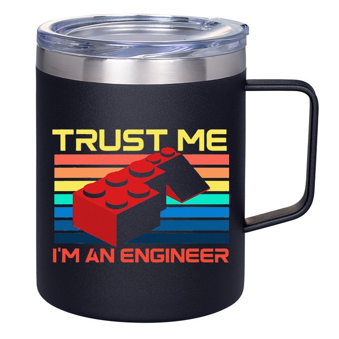 Engineer Master Builder Building Blocks Bricks Bricklayer 12oz Stainless Steel Coffee Mug