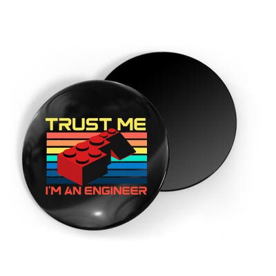Engineer Master Builder Building Blocks Bricks Bricklayer Magnet