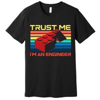Engineer Master Builder Building Blocks Bricks Bricklayer Premium T-Shirt