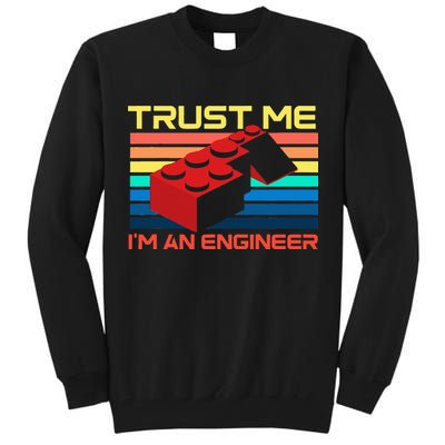 Engineer Master Builder Building Blocks Bricks Bricklayer Tall Sweatshirt