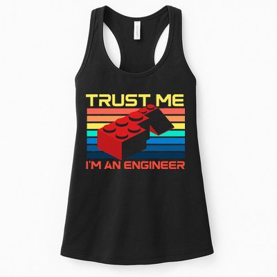 Engineer Master Builder Building Blocks Bricks Bricklayer Womens Tank Top