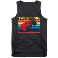 Engineer Master Builder Building Blocks Bricks Bricklayer Tank Top