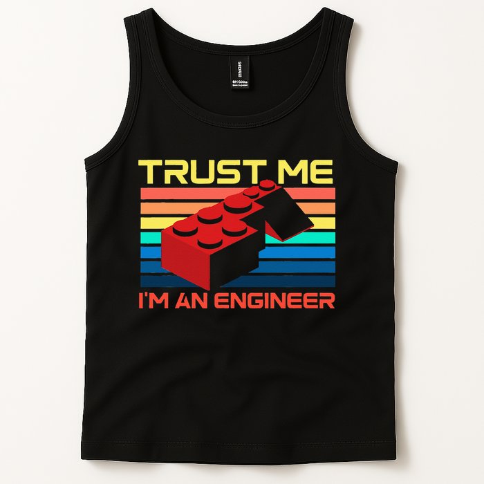 Engineer Master Builder Building Blocks Bricks Bricklayer Tank Top