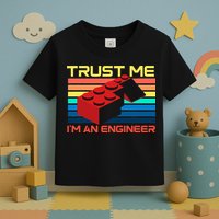 Engineer Master Builder Building Blocks Bricks Bricklayer Toddler T-Shirt