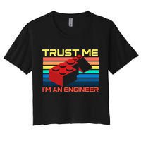 Engineer Master Builder Building Blocks Bricks Bricklayer Crop Top