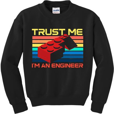 Engineer Master Builder Building Blocks Bricks Bricklayer Kids Sweatshirt