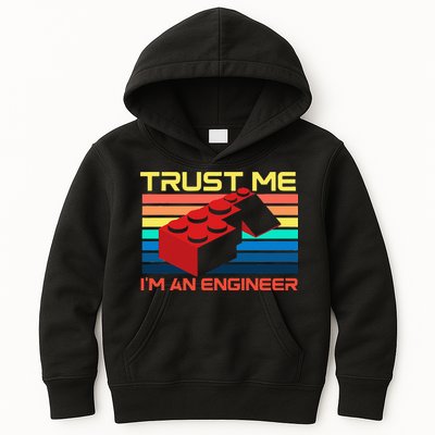 Engineer Master Builder Building Blocks Bricks Bricklayer Kids Hoodie