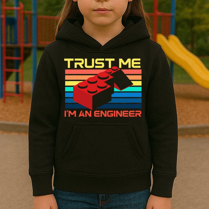 Engineer Master Builder Building Blocks Bricks Bricklayer Kids Hoodie