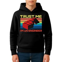 Engineer Master Builder Building Blocks Bricks Bricklayer Kids Hoodie