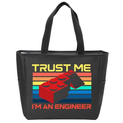 Engineer Master Builder Building Blocks Bricks Bricklayer Zip Tote Bag
