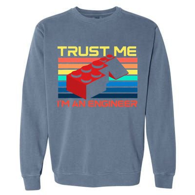 Engineer Master Builder Building Blocks Bricks Bricklayer Garment-Dyed Sweatshirt