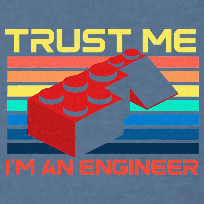 Engineer Master Builder Building Blocks Bricks Bricklayer Garment-Dyed Sweatshirt