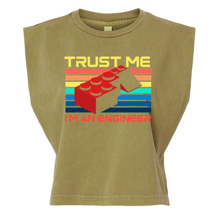 Engineer Master Builder Building Blocks Bricks Bricklayer Garment-Dyed Women's Muscle Tee