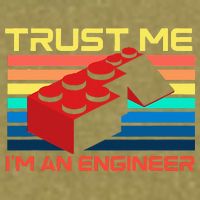 Engineer Master Builder Building Blocks Bricks Bricklayer Garment-Dyed Women's Muscle Tee
