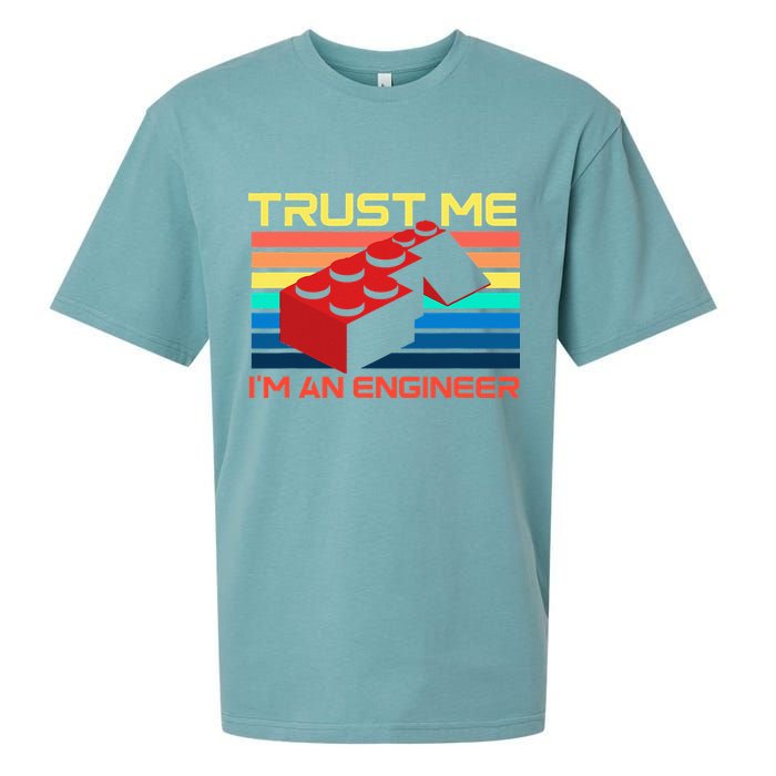 Engineer Master Builder Building Blocks Bricks Bricklayer Sueded Cloud Jersey T-Shirt
